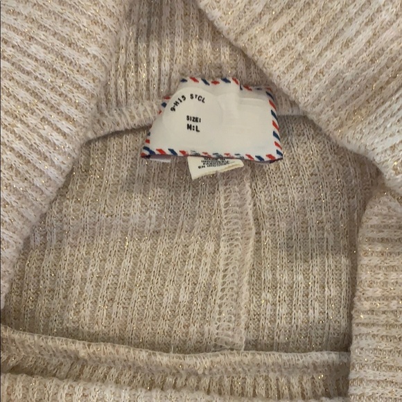 Anthropologie Shimmer Cowl Neck Sweater VGUC - Picture 3 of 4